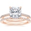 14K Rose Gold Luxe Dawn Diamond Ring with Luxe Ballad Diamond Ring (1/4 ct. tw.)