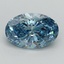 2.50 Ct. Fancy Vivid Blue Oval Lab Grown Diamond