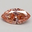 2.02 Ct. Fancy Pinkish Orange Marquise Lab Grown Diamond