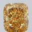 1.64 Ct. Fancy Vivid Yellow Cushion Lab Grown Diamond