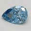 1.01 Ct. Fancy Vivid Blue Pear Lab Grown Diamond