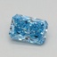 0.41 Ct. Fancy Vivid Blue Radiant Lab Grown Diamond