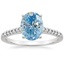 18K White Gold Sonora Diamond Ring, smalltop view