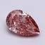 2.14 Ct. Fancy Vivid  Pink Pear Lab Grown Diamond