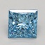 2.10 Ct. Fancy Vivid Blue Princess Lab Grown Diamond