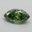 1.50 Ct. Fancy Vivid Green Marquise Lab Grown Diamond