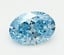 2.0 Ct. Fancy Vivid  Blue Oval Lab Grown Diamond