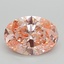 2.03 Ct. Fancy Intense Pink Oval Lab Grown Diamond