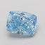 1.02 Ct. Fancy Vivid Blue Cushion Lab Grown Diamond