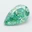 1.65 Ct. Fancy Vivid  Green Pear Lab Grown Diamond