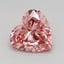 0.79 Ct. Fancy Vivid Pink Heart Lab Grown Diamond