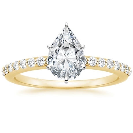 18K Yellow Gold Petite Shared Prong Bridal Set (1/2 ct. tw.)