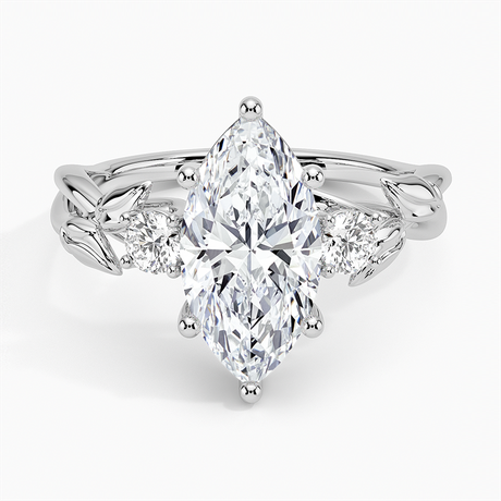 Budding Willow Three Stone Diamond Ring