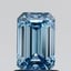 0.96 Ct. Fancy Vivid Blue Emerald Lab Grown Diamond