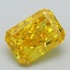 2.43 Ct. Fancy Vivid Yellow Radiant Lab Grown Diamond