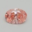 1.10 Ct. Fancy Vivid Pink Oval Lab Grown Diamond