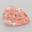 3.53 Ct. Fancy Vivid Pink Pear Lab Grown Diamond