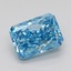 1.51 Ct. Fancy Vivid Blue Radiant Lab Grown Diamond