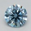 1.08 Ct. Fancy Vivid Blue Round Lab Grown Diamond