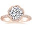 14K Rose Gold Nova Halo Diamond Ring (1/2 ct. tw.), smalltop view
