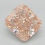 4.84 Ct. Fancy Intense  Pink Cushion Lab Grown Diamond