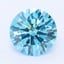 1.55 Ct. Fancy Vivid Blue Round Lab Grown Diamond
