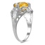 The Fox Ring, smalltop view on a hand