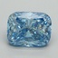2.07 Ct. Fancy Vivid Blue Cushion Lab Grown Diamond