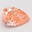 10.06 Ct. Fancy Vivid Pink Pear Lab Grown Diamond