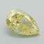 1.28 Ct. Fancy Intense Yellow Pear Lab Grown Diamond