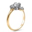 The Emilia Ring, smalltop view on a hand