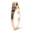 The Leanne Ring, smalltop view on a hand