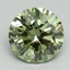 3.11 Ct. Fancy Vivid Green Round Lab Grown Diamond