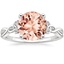 18K White Gold Celtic Love Knot Ring, smalltop view