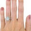 The Gwyn Ring, smallzoomed in top view on a hand