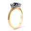 The Ofelia Ring, smalltop view on a hand