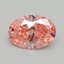 1.00 Ct. Fancy Vivid Pink Oval Lab Grown Diamond
