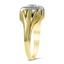 The Melissa Ring, smalltop view on a hand