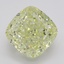 3.26 Ct. Fancy Light Yellow Cushion Diamond
