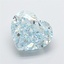 3.51 Ct. Fancy Intense Blue Heart Lab Grown Diamond
