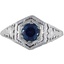 Art Nouveau Sapphire Vintage Ring