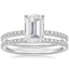 18KW Moissanite Ballad Diamond Bridal Set (1/3 ct. tw.), smalltop view
