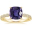 18K Yellow Gold Cadence Diamond Ring, smalltop view