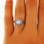 The Beyla Ring, smalltop view on a hand