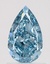1.11 Ct. Fancy Vivid  Blue Pear Lab Grown Diamond