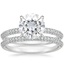 18KW Moissanite Valencia Diamond Bridal Set (5/8 ct. tw.), smalltop view