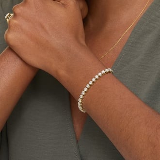 7 in. Certified Lab Grown Diamond Tennis Bracelet