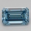 1.03 Ct. Fancy Vivid Blue Emerald Lab Grown Diamond