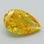 2.18 Ct. Fancy Vivid Yellow Pear Lab Grown Diamond