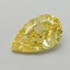1.52 Ct. Fancy Vivid  Yellow Pear Lab Grown Diamond